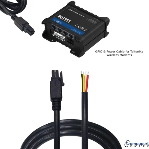 Miniatura 5 de CompuPort - Cable de alimentación Molex DC GPIO de arranque de 4 pines, puntas blindadas y soldadas, compatible con módems Microhard, Cradlepoint