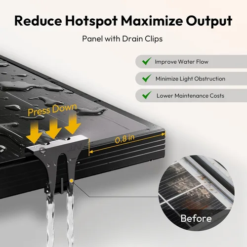 Miniatura 4 de JJN Panel solar de 100 W, paneles solares de 12 voltios de alta eficiencia tipo N 16BB, módulo de carga fotovoltaica de alta tasa de conversión