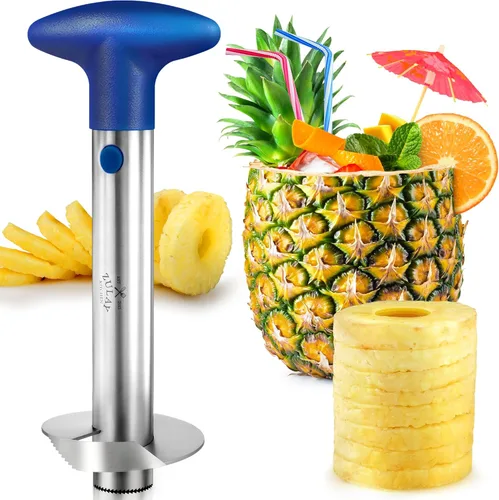Miniatura 26 de Zulay Kitchen Herramienta Premium para Descorazonar Manzanas - Hojas Ultra Afiladas, de Acero Inoxidable, Serradas para Descorazonas Fáciles - Fácil