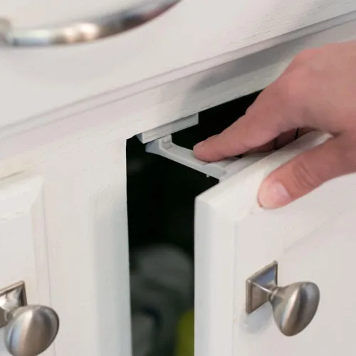 MYPET North States Safety - Pestillos de gabinete que se instalan discretamente en el interior del cajón o armario (paquete de 10, gris)