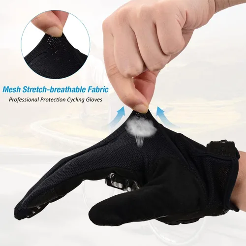 Miniatura 3 de FIRELION Bike Gloves for MenWomen CyclingCycling Gloves for Outdoor MTB DH Road RacingFull Finger Half Finger Padded Bicycle Protective