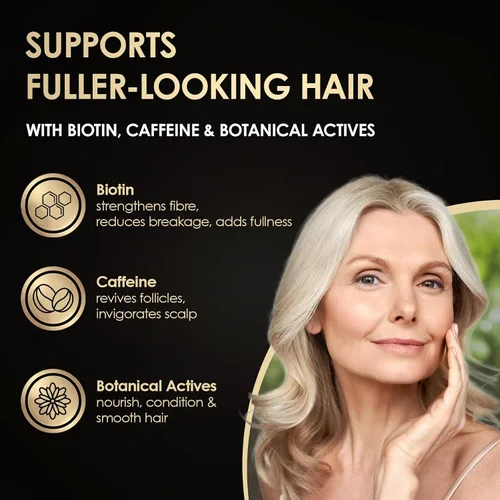 Miniatura 3 de ThickTails Acondicionador para el crecimiento del cabello para mujeres con biotina, cafeína y palma enana americana, acondicionador espesante sin