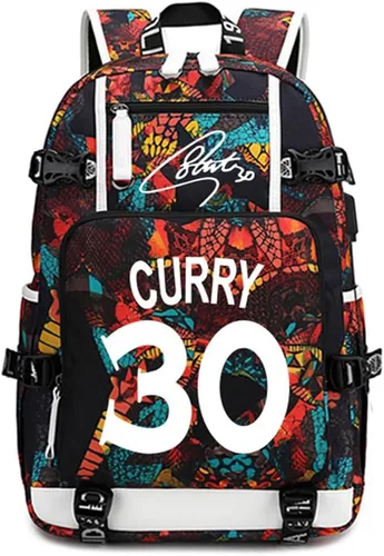 Miniatura 22 de Mochila luminosa de 30 jugadores de baloncesto, mochila de viaje, para hombres y mujeres, azul - 1, Patrón azul - 1