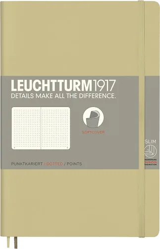 Miniatura 27 de LEUCHTTURM1917 - Cuaderno de tapa blanda de tapa blanda B6+ - 123 páginas numeradas para escribir y escribir en diario (Doted, Sage)