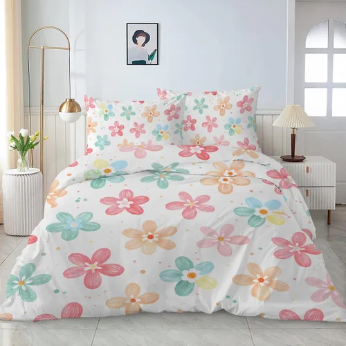 Miniatura 26 de Cute Bear Duvet Cover Set Twin, 3 Pieces Soft Neutral Bedding Calming Cozy Comforter Cover Set Minimal Kawaii Bedroom Decor Microfiber for Relaxing