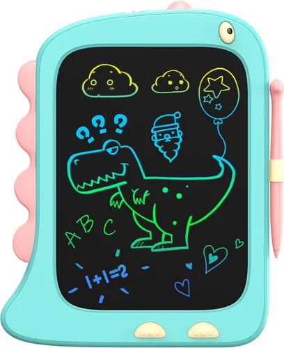 Miniatura 8 de ORSEN Tableta LCD de 12 pulgadas para garabatear, tablero de dibujo de dinosaurio verde para niños de 3 a 6 años, regalos de Navidad y cumpleaños