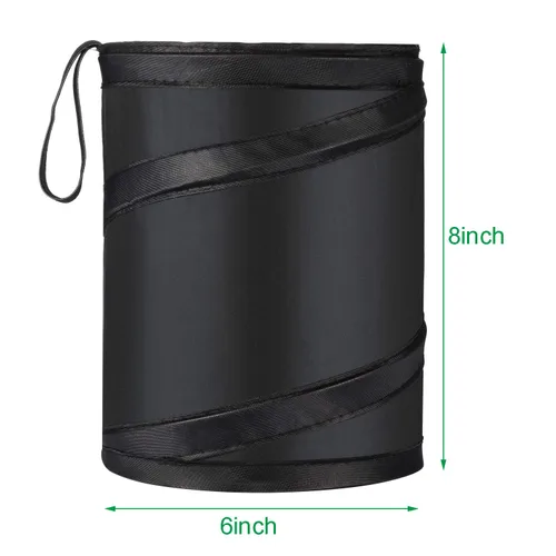 Miniatura 6 de Boao Bolsa de basura para automóvil, contenedor de basura portátil, plegable, a prueba de agua, cubo de basura para automóviles (1 unidad)