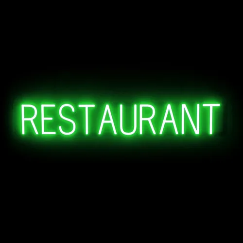 Miniatura 22 de SpellBrite Letrero EAT Letrero de neón para comer con luz LED azul, 13.1 x 6.3 pulgadas