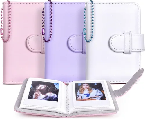 Miniatura 11 de Mini álbum de fotos de 32 bolsillos compatible con Fujifilm Instax Mini Film - Instax Mini 12 99 70 7s 8 8+ 9 11 25 50s 90 99, mini álbum de fotos
