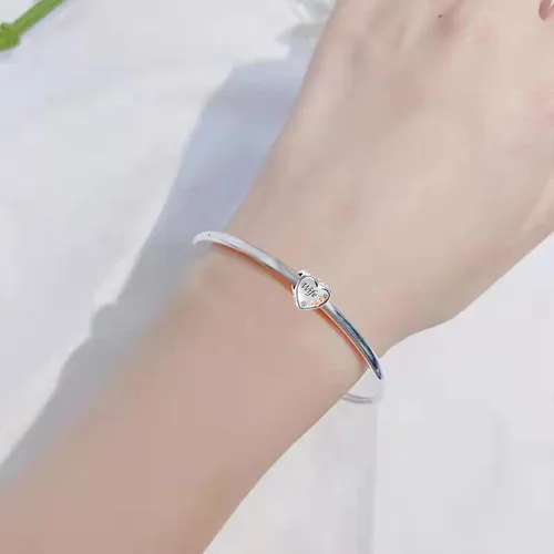Miniatura 6 de Abalorio de corazón de rosa con texto en inglés "I Love You Mom Wife Auntie Sister Grandma Nana" compatible con pulseras Pandora