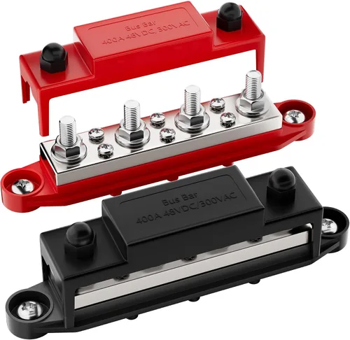 Miniatura 8 de RVBOATPAT Barra de bus mejorada de 275 A 12 V, bloque de distribución de energía de batería, audio para automóvil, barra colectora de 12 voltios CC