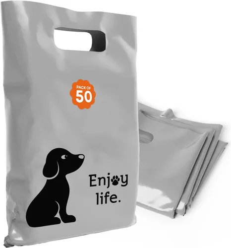 Miniatura 14 de Bolsas de plástico con asas – Bolsas de mercancía de 12 x 15 pulgadas para pequeñas empresas – Bolsas troqueladas para compras minoristas y Negro