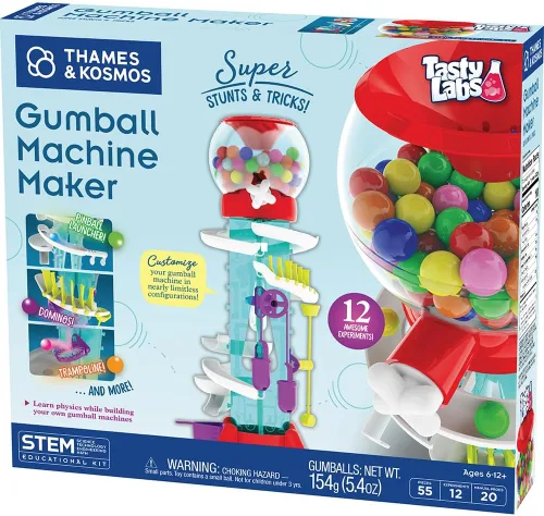 Thames & Kosmos - Máquina de bolas de chicle - Construye tu propia máquina para bolas de chicle aplicando tus conocimientos de física e ingeniería -