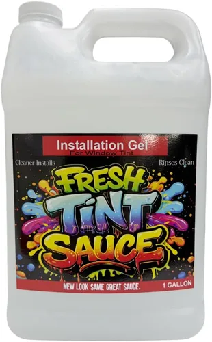 Salsa de Tinte Fresco - Gel para Instalación de Película de Ventana - Ayuda a obtener Mejores instalaciones - Un Galón