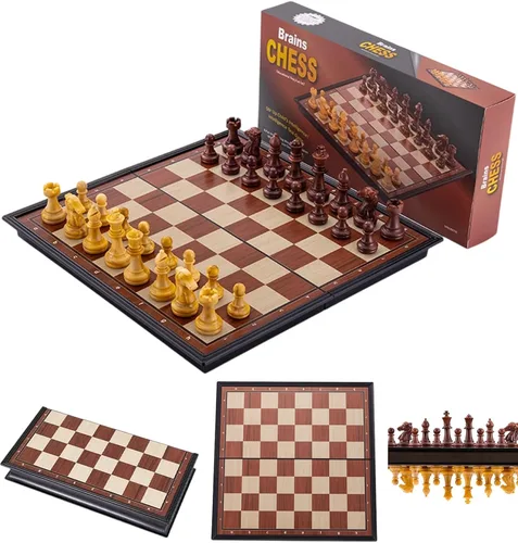 Miniatura 10 de Chess Sets Travel Board Games - 7.9 Inches Magnetic Small Pocket Chess Set for Teens & Adults, Folding Portable Chess Gifts Classic 2-Player