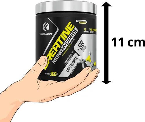 Miniatura 9 de Forzagen Monohidrato de creatina en polvo sin sabor, creatina micronizada en polvo para ganancia muscular para hombres y mujeres, creatina