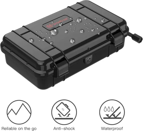 Miniatura 3 de Smatree Estuche Rígido Compacto Impermeable Compatible para GoPro Hero 13/12/11/10/9/8/7/6/5/2018/AKASO Brave 7 LE/DJI Osmo Action, Portátil, Verde
