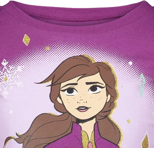 Miniatura 8 de Disney Frozen Princess Anna Elsa - Paquete de 3 camisetas para niñas pequeñas a niños grandes