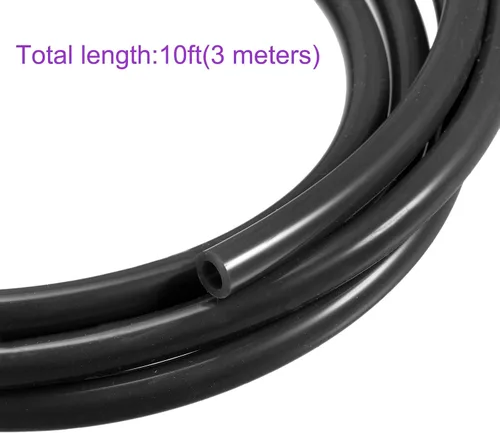 Miniatura 4 de DMiotech Tubo de silicona industrial negro de 1/4 "(6 mm) ID 3/8 "(10 mm) OD 10 pies tubo de silicona industrial negro para bomba de aire de agua