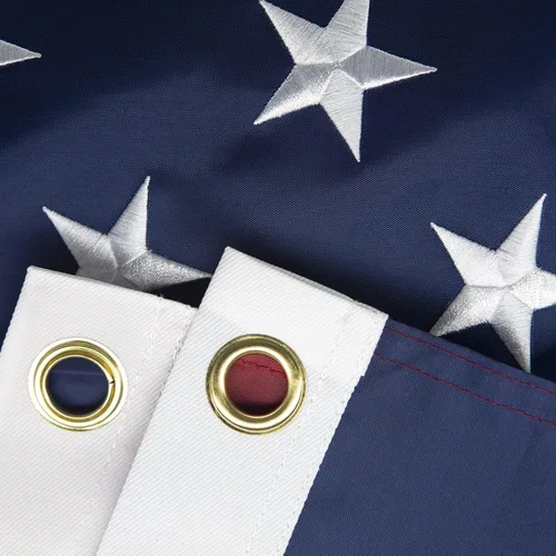 Bandera estadounidense de 2 x 3 pies para exteriores, las mejores estrellas bordadas y rayas cosidas, poliéster 210D resistente, adecuada para áreas