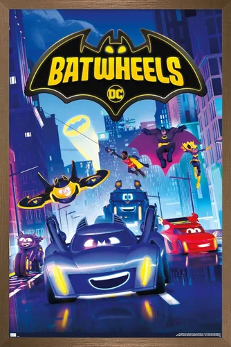 Miniatura 13 de DC Comics - Póster de pared con diseño de ruedas para TV, 34 pulgadas de largo x 22.4 pulgadas de ancho, versión premium sin marco