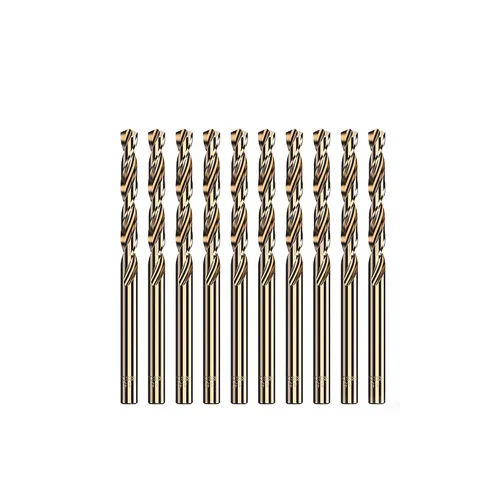 Miniatura 10 de HUHAO Juego de brocas de cobalto de 1/50 pulgadas, acero de alta velocidad M43 de 135 grados con punta de giro para metal endurecido acero