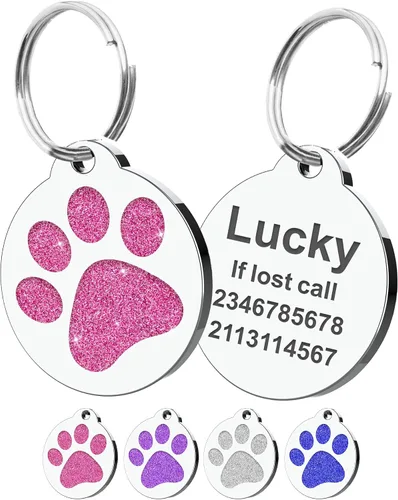 Miniatura 11 de Etiquetas para perros personalizadas para mascotas, etiquetas de nombre para perro, etiqueta para perro personalizada grabada con cualquier nombre