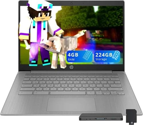 Miniatura 7 de HP Computadora portátil Chromebook HD de 14 pulgadas con pantalla táctil
