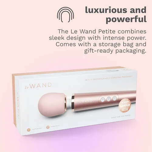 Miniatura 8 de Le Wand - Masajeador personal pequeño para mujeres y hombres - Masajeador de varita vibratoria con 10 velocidades ruidosas y 6 patrones de vibración