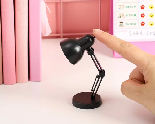 Miniatura 2 de Paquete de 2 mini lámparas de mesa LED plegables para lectura nocturna para el hogar, habitación, computadora, luces nocturnas, protección ocular