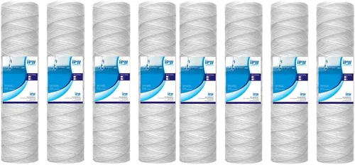 IPW Industries Inc. - Paquete de 2 filtros de sedimento de cuerda de 5 micrones - Reemplazo de cartucho de filtro de agua universal para toda la