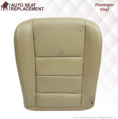 Miniatura 7 de Funda de asiento de cuero sintético de repuesto para Ford F250 F350 Lariat Crew Cab 2003, 2004, 2005, 2006, 2007, color marrón
