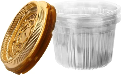 Miniatura 9 de UPKOCH - Porta pasteles de plástico transparente con tapa, 6.10 x 4.92 x 7.08 pulgadas, contenedor individual para tartas para el hogar, fiesta