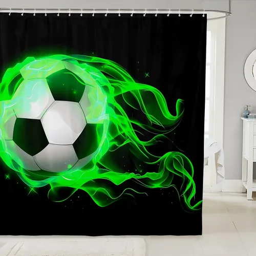 Miniatura 15 de Manfei Musical Shower Curtains Retro Musical Notes Print Bathroom Curtains for Kids Boys Girls Room Decor, Music Theme Waterproof Bath Curtains with