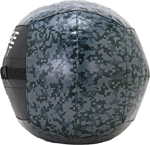 Miniatura 3 de FringeSport Pelota medicinal de camuflaje digital/pelota pesada extra duradera para fuerza y acondicionamiento, entrenamiento pliométrico y básico