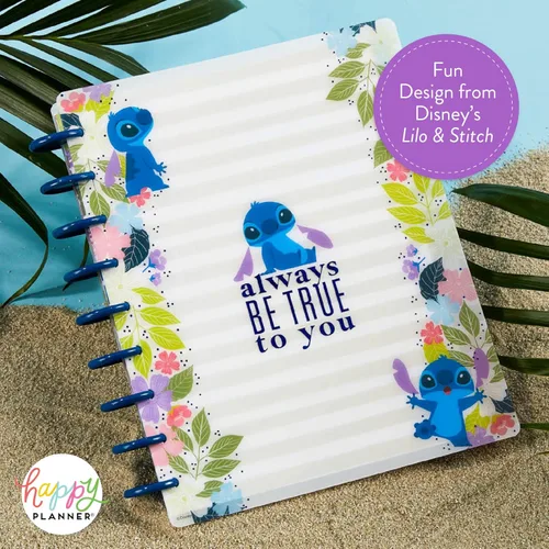 Miniatura 7 de Happy Planner - Agenda Disney Aloha Stitch, planificador de cuaderno Lilo and Stitch para la escuela y el trabajo, sin fechas, diario y mensual