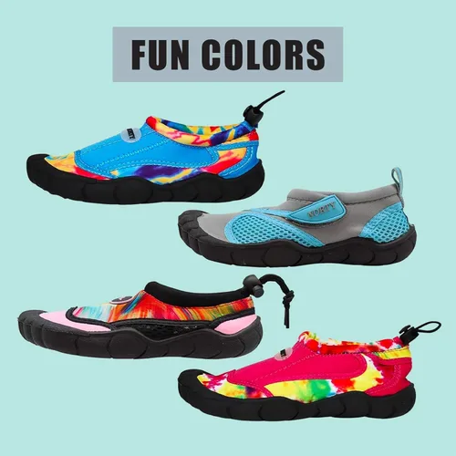 Miniatura 4 de NORTY Zapatos de agua para niños y niñas Calcetines de natación para playa, barco y piscina Diseño Skeletoe Barefoot Esenciales de crucero