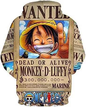 Miniatura 2 de Generie GIOSG - Sudadera con capucha de anime de una pieza para cosplay, manga larga con bolsillo