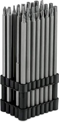 Miniatura 9 de NEIKO 10048A Juego de Brocas de Seguridad de 100 Piezas Acero Cr-V Adaptadores de 1/4 de Pulgada Phillips Ranurado Hexagonal Torx Star A Prueba