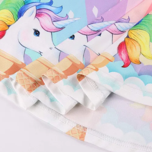 Miniatura 6 de LaBeca - Vestido sin mangas o de manga larga para niñas, vestidos informales con diseño de unicornio o sirena para niñas pequeñas o grandes