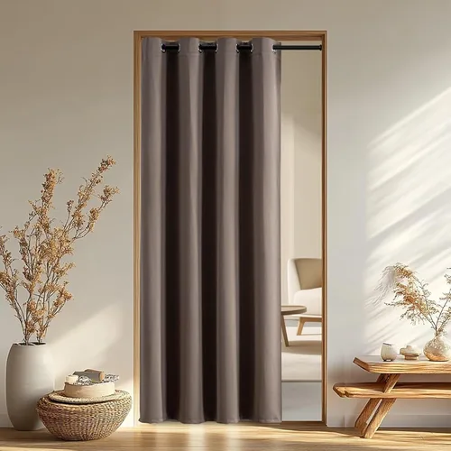 Miniatura 105 de IGEMAEVE Cortinas 100% opacas de 108 pulgadas de largo para dormitorio, juego de 2 paneles de cortinas opacas con bolsillo para barra y pestaña