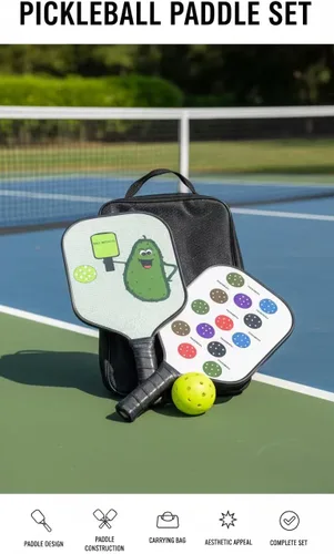 Miniatura 9 de MIXIN ITUP Juego de 2 paletas de pickleball de fibra de carbono T700