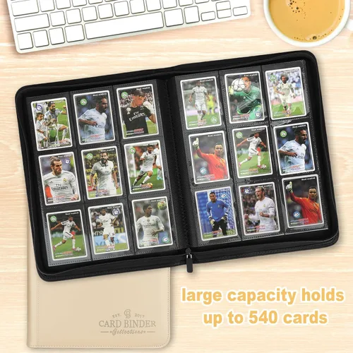 Miniatura 6 de Carpeta de Cartas Coleccionables, Carpeta Álbum de Colección de Cartas con 540 Bolsillos de Carga Lateral, Carpeta de Álbum de Cartas Coleccionables