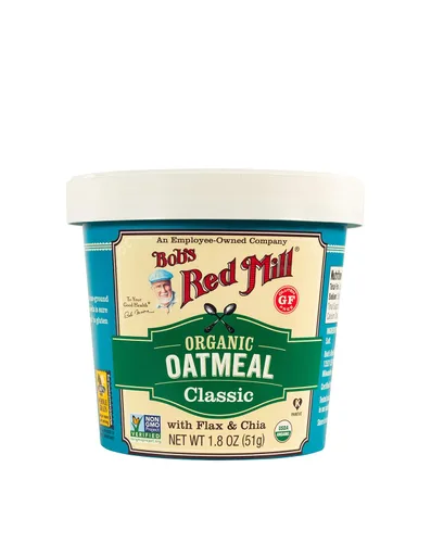 Miniatura 3 de Bob's Red Mill Taza de avena orgánica, clásica, 1 taza (paquete de 12), sin OMG, grano entero, Kosher