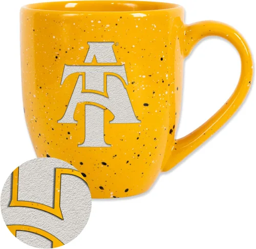 Miniatura 203 de Rico Industries NCAA Virginia Tech Hokies Maroon - Taza de café de cerámica grabada con láser, color del equipo, 16 onzas