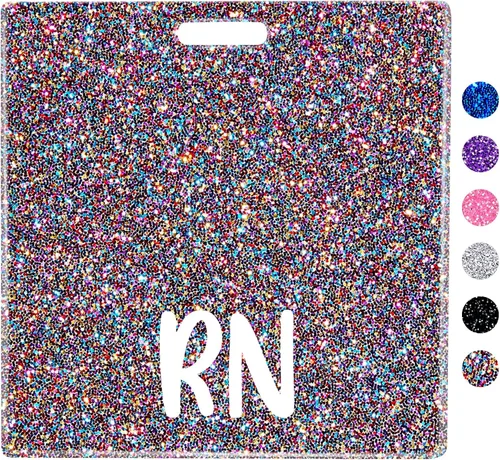 Miniatura 19 de Plifal RN Porta Insignia con Soporte de Tarjeta para Enfermera, Accesorios de Enfermería, Insignia de Enfermera Registrada Horizontal, Rn Rainbow