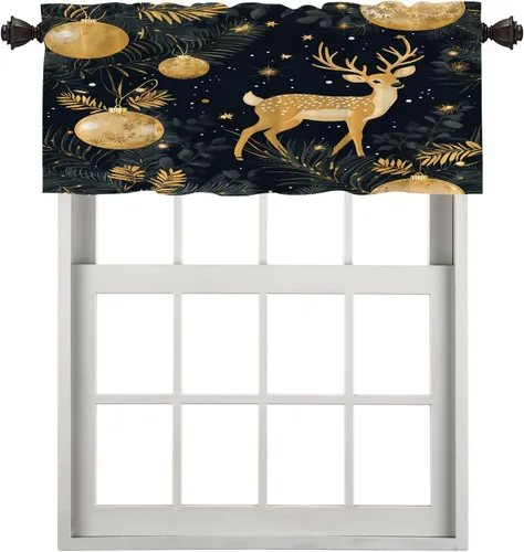 Miniatura 19 de Cortinas opacas de poliéster multicapa para cafetería, con diseño de diamantes, 2 unidades, 26 x 24 pulgadas