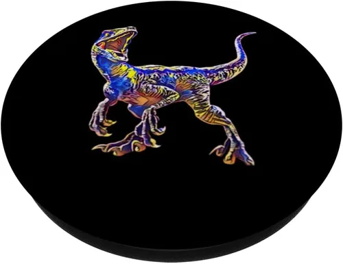 Miniatura 2 de Velociraptor Raptor - PopSockets de dinosaurio intercambiables