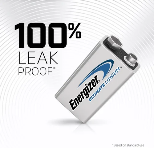 Miniatura 5 de Energizer Ultimate Lithium 9V Baterías (Paquete de 2), Baterías de litio de 9 V