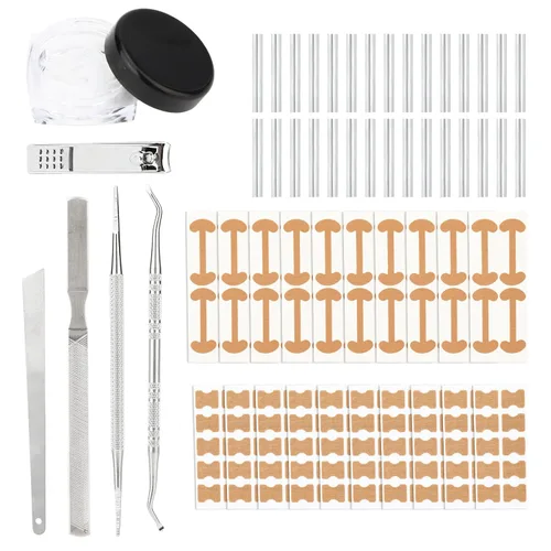 Miniatura 9 de Kit de 16 piezas de uñas encarnadas, con tiras transpirables para uñas de los pies en crecimiento, corrección de dedos curvos, parches de yeso sin
